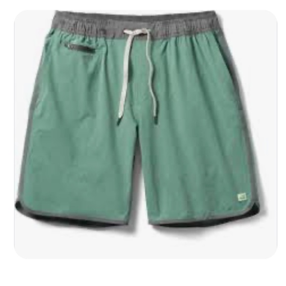 Vuori Green Grey Banks Shorts 7” inseam - Picture 1 of 11